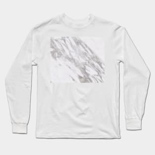 Silver pearl marble Long Sleeve T-Shirt